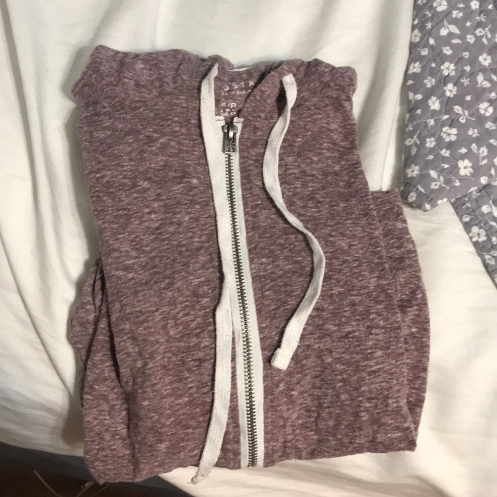 Maroon zip up hoodie